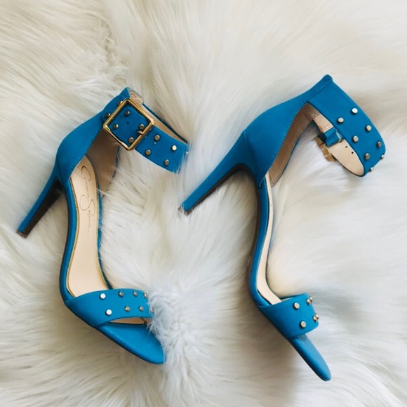 Jessica Simpson Shoes - Jessica Simpson Ankle Studded Heels